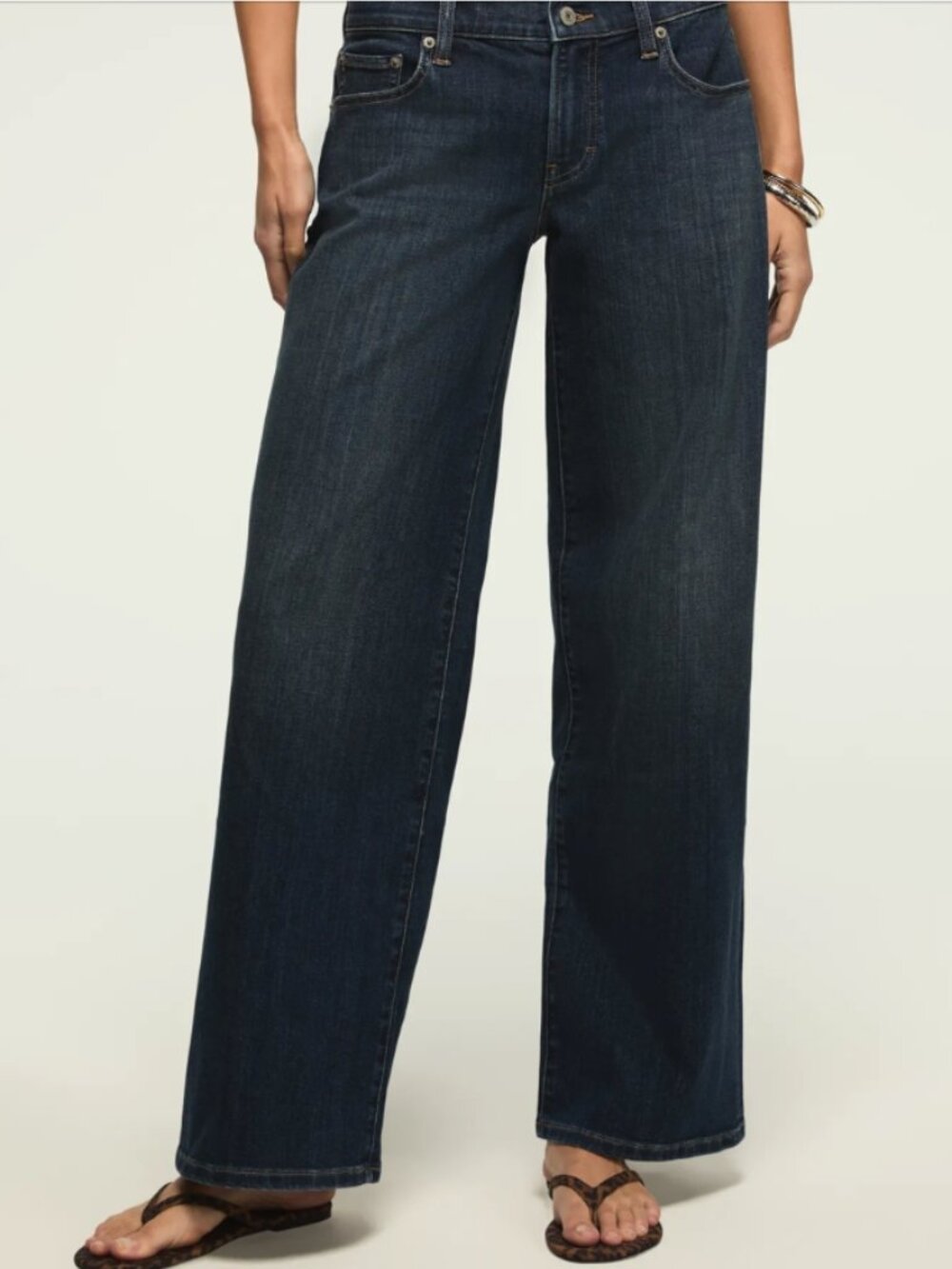 Lucky Brand Mid Rise Sweet Wide Leg Jeans Size 14